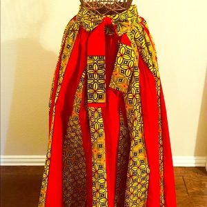 Brand New African Print Wax Skirt